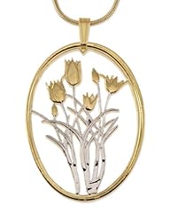 Tulip flower pendant for sale  Delivered anywhere in USA 