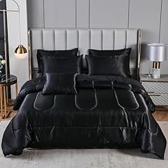 Black silky comforter for sale  Delivered anywhere in USA 