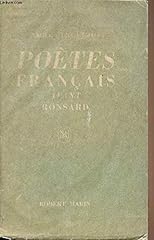 Poètes français ronsard d'occasion  Livré partout en France