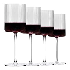 Ribbed wine glasses for sale  Delivered anywhere in USA 