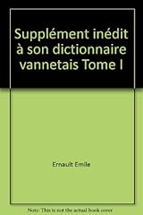 Supplément inédit dictionnai d'occasion  Livré partout en France