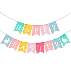 Happy easter banner for sale  Delivered anywhere in USA 