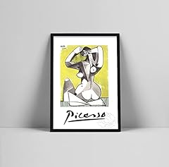 Donna seduta di Pablo Picasso Litografia Mostra Poster e stampe Arte moderna Decorazione da parete Cubismo Arte Casa Soggiorno 90x120 cm (36x48") Senza cornice usato  Spedito ovunque in Italia 