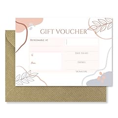 Blank gift vouchers for sale  Delivered anywhere in UK