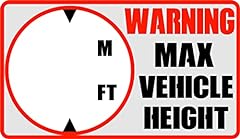 Vehicle height sticker for sale  Delivered anywhere in UK