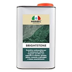 MARBEC BRIGHTSTONE 1LT Protettivo antimacchia per il trattamento effetto bagnato specifico per marmo, granito, pietre, cemento e graniglia a basso assorbimen usato  Spedito ovunque in Italia 