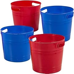Red blue bucket for sale  Delivered anywhere in USA 