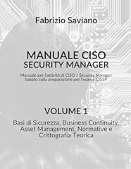 Manuale ciso security usato  Spedito ovunque in Italia 