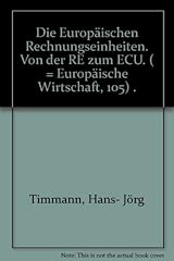 Europäischen rechnungseinheit gebraucht kaufen  Wird an jeden Ort in Deutschland