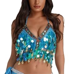 Sequined latin belly for sale  Delivered anywhere in UK
