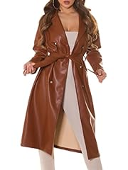 Faux leather coat for sale  Delivered anywhere in UK