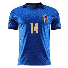 Wandeful 2021 Italia Maglia da Calcio, Bambino Adulto Maschio Italia Squadra Nazionale Calcio Maglia, T-Shirt Maglietta da Calcio (Adulto M/170-175cm, 14 Chiesa), usato usato  Spedito ovunque in Italia 