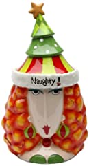 Appletree Design 62683 Naughty and Nice Ceramic Cookie for sale  Delivered anywhere in USA 