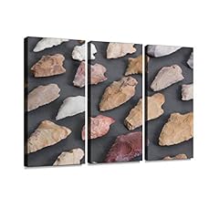 YKing1 Arrowhead Indian Artifacts Native Americans and Pictures Wall Art Painting Pictures Print On Canvas Stretched & Framed Artworks Modern Hanging Posters Home Decor 3PANEL for sale  Delivered anywhere in Canada