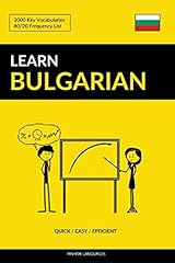 Learn bulgarian quick for sale  Delivered anywhere in UK