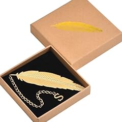 Metal feather bookmark for sale  Delivered anywhere in USA 