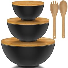 Bamboo salad bowl for sale  Delivered anywhere in USA 
