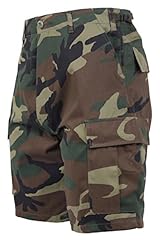 Rothco Bdu Short P/C - Woodland Camo, Large for sale  Delivered anywhere in USA 