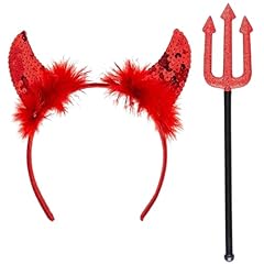 Red devil horns for sale  Delivered anywhere in UK