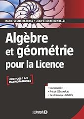 Algèbre géométrie licence d'occasion  Livré partout en France