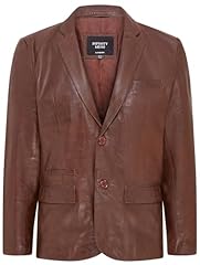 Mens leather blazer for sale  Delivered anywhere in UK