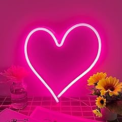 Pink heart neon for sale  Delivered anywhere in USA 