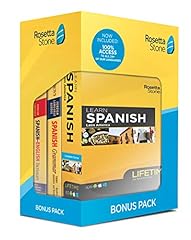 Rosetta Stone Learn Spanish Bonus Pack Bundle| Lifetime for sale  Delivered anywhere in USA 