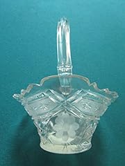Depression glass basket for sale  Delivered anywhere in USA 