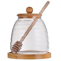 Glass honey pot for sale  Delivered anywhere in UK