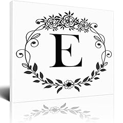 Floral initial canvas for sale  Delivered anywhere in USA 