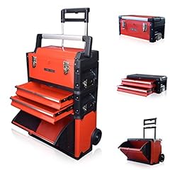 Used, US PRO Tools Red Work Center Plastic Steel Mobile Rolling for sale  Delivered anywhere in UK