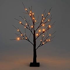 Mr Crimbo Black Glitter Mini Halloween Twig Tree Lamp for sale  Delivered anywhere in UK