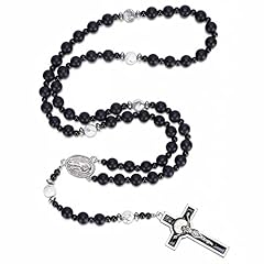 Black beads rosary for sale  Delivered anywhere in USA 