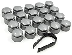 Partsdealers Round Type Wheel nut covers for Audi A1 for sale  Delivered anywhere in UK