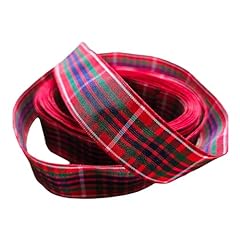 Tartan ribbon 15mm for sale  Delivered anywhere in UK