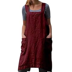 Cotton linen apron for sale  Delivered anywhere in UK