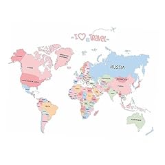 Jojofuny weltkarte aufkleber gebraucht kaufen  Wird an jeden Ort in Deutschland
