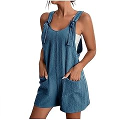 Linen dungarees women for sale  Delivered anywhere in UK