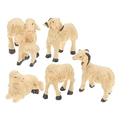 6pcs lamb figurine for sale  Delivered anywhere in USA 