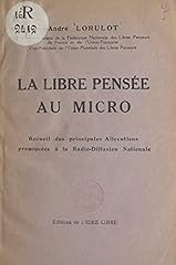 Libre pensée micro d'occasion  Livré partout en France