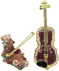 Violin jeweled trinket for sale  Delivered anywhere in USA 