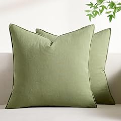 Cushion covers green for sale  Delivered anywhere in UK