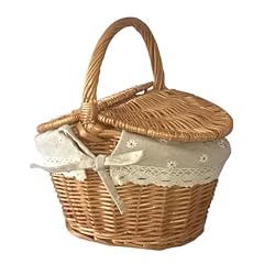 Picnic basket wicker for sale  Delivered anywhere in Ireland