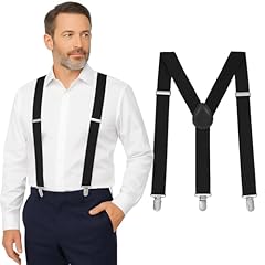Black suspenders men for sale  Delivered anywhere in USA 