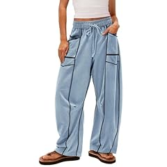 Womens baggy wide for sale  Delivered anywhere in USA 
