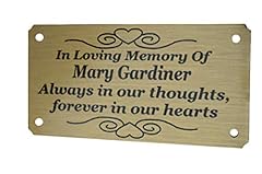 Memorial bench plaque for sale  Delivered anywhere in UK