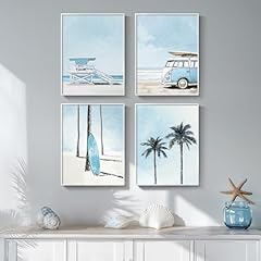 Framed blue coastal for sale  Delivered anywhere in USA 