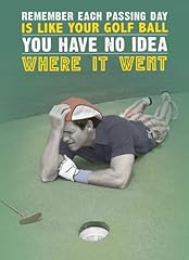 Funny golf greeting for sale  Delivered anywhere in UK