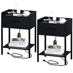 Yaharbo black nightstands for sale  Delivered anywhere in USA 