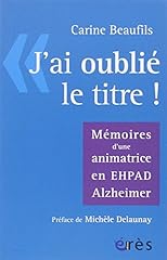 Oublié titre memoires d'occasion  Livré partout en France